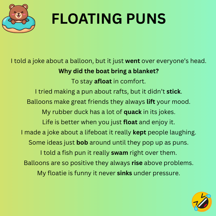 Funny Floating Puns
