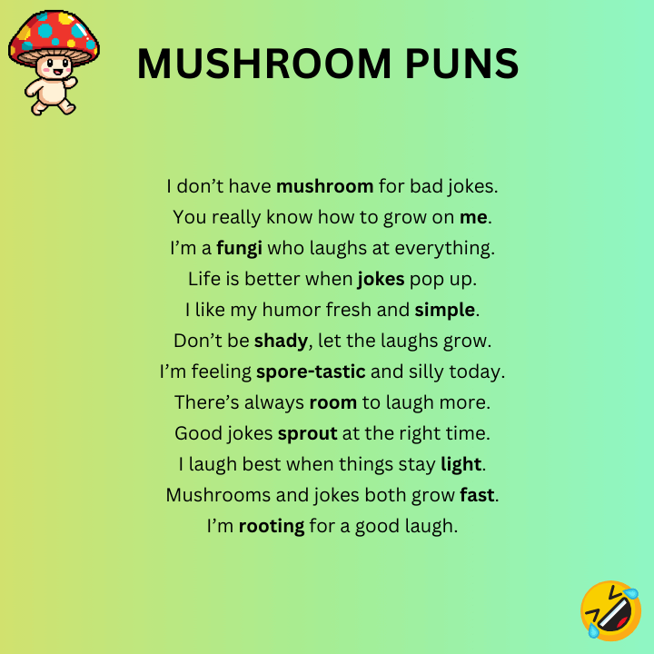 Funny Mushroom Puns