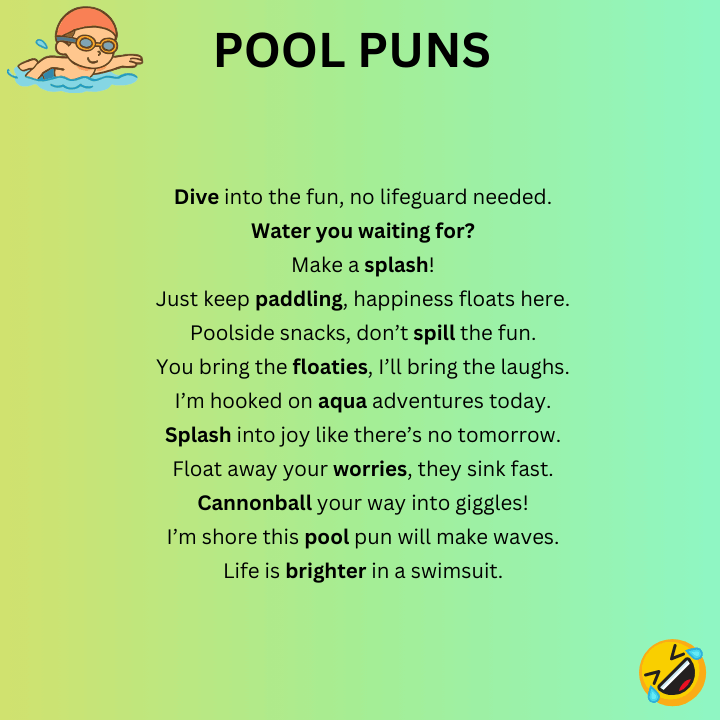 Funny Pool Puns