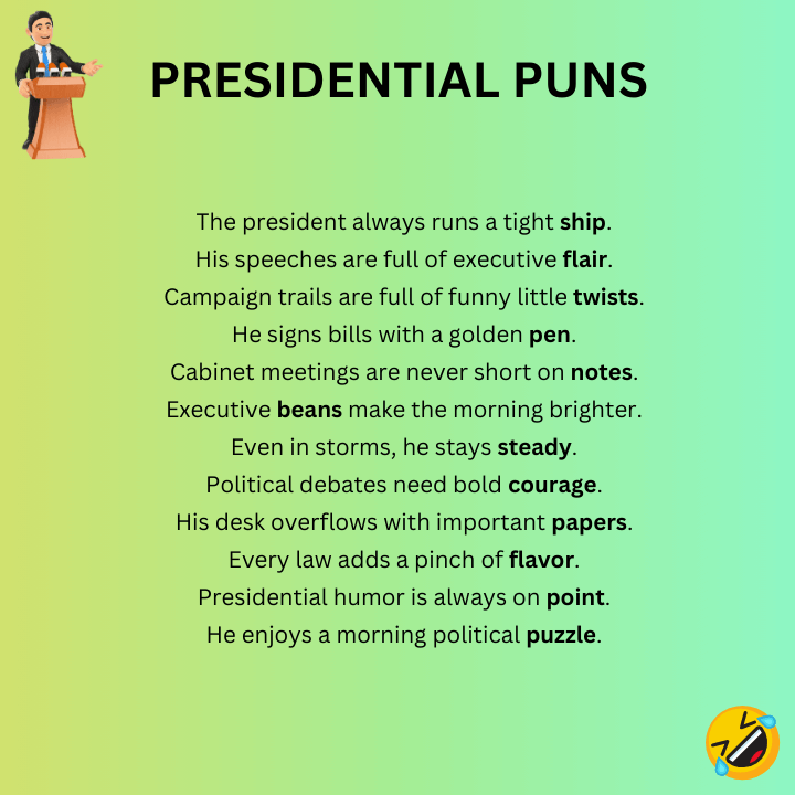 Funny Presidential Puns