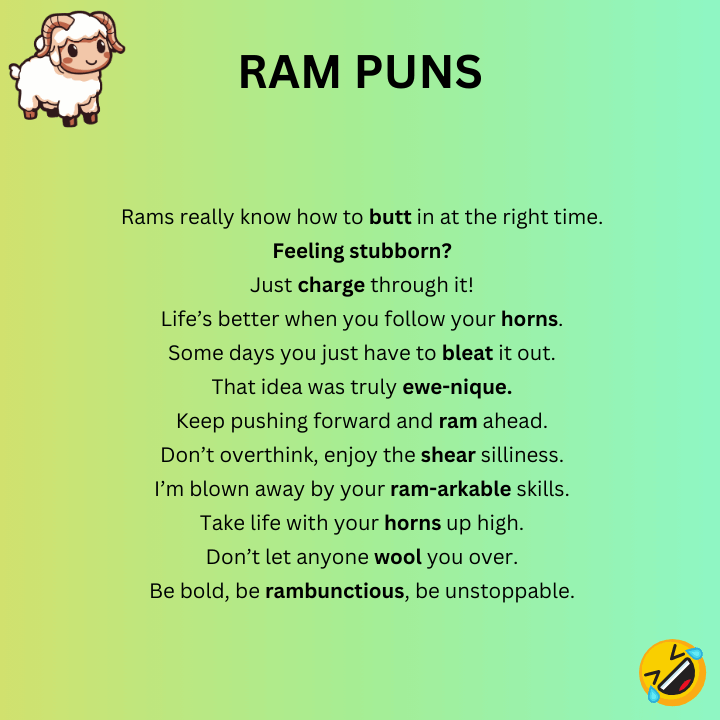 Funny Ram Puns