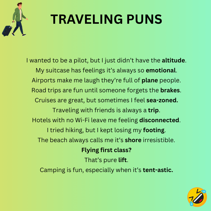 Funny Traveling Puns