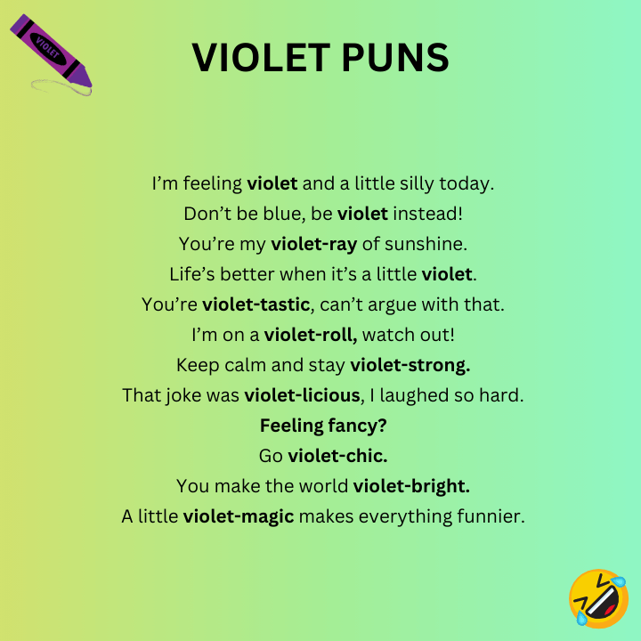 Funny Violet Puns