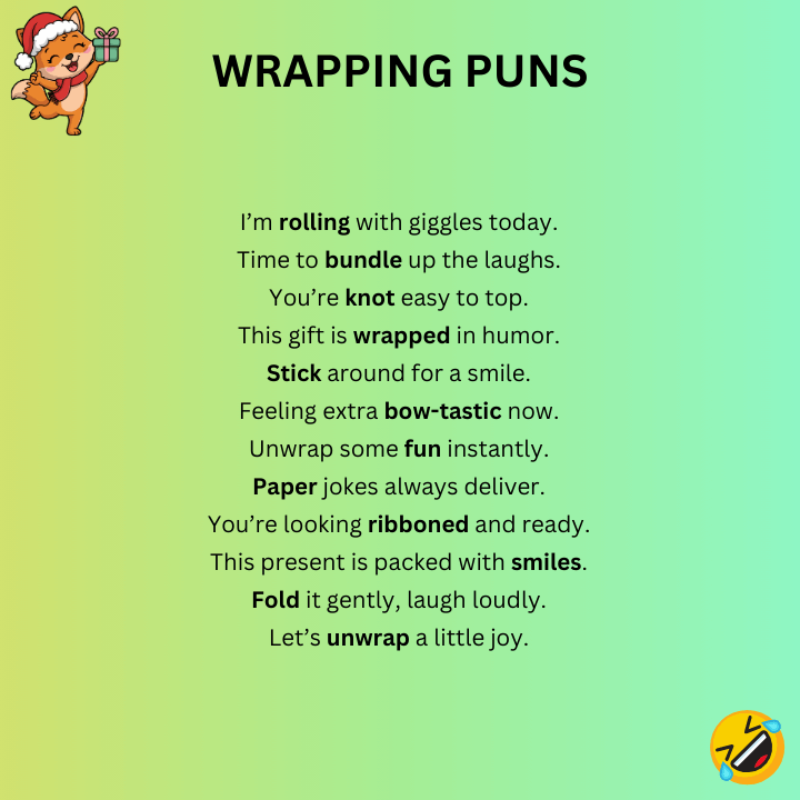 Funny Wrapping Puns