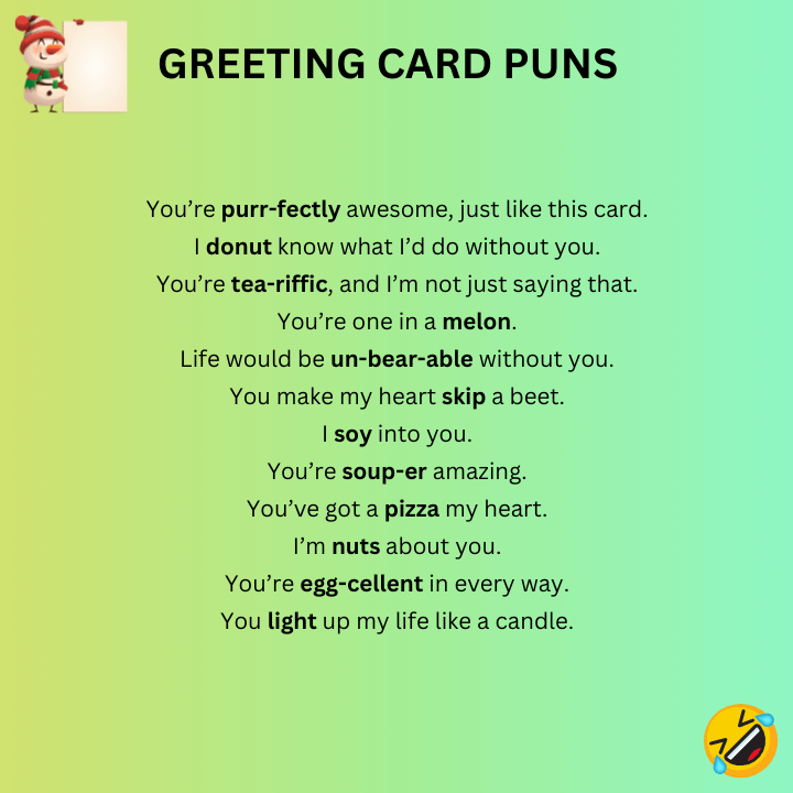 Greeting Card Puns