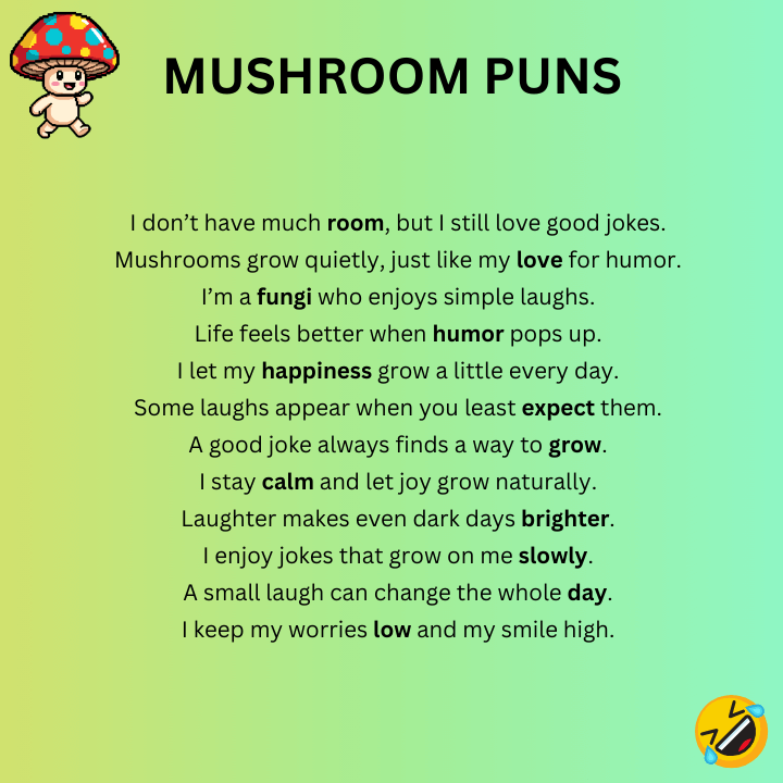Mushroom One-Liner Puns