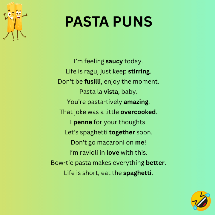 Pasta Puns One-Liners