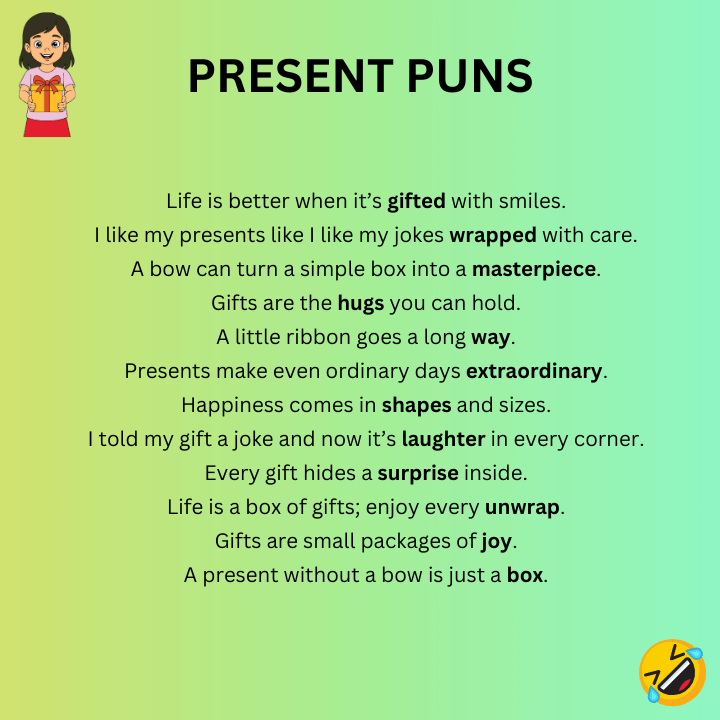 Present Puns One-Liners