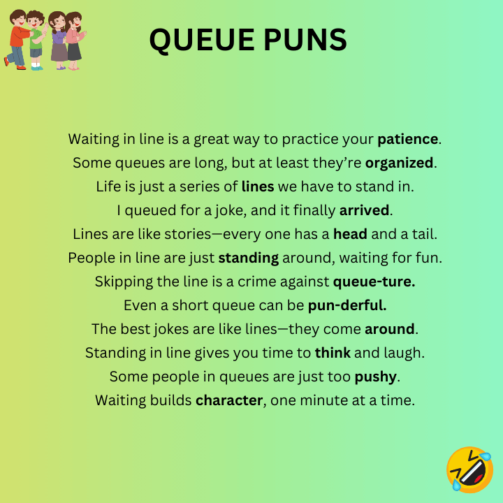 Queue Puns One-Liners