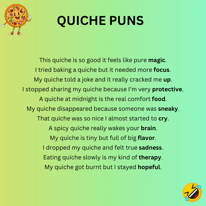 Quiche Puns One-Liners