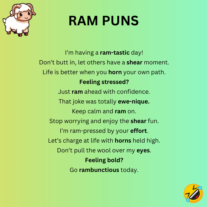 Ram Puns One-Liners