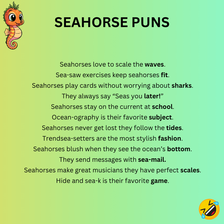 Seahorse Puns