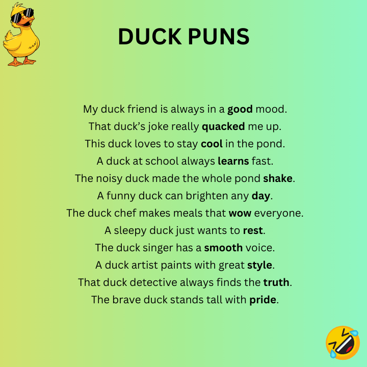 Short Duck Puns