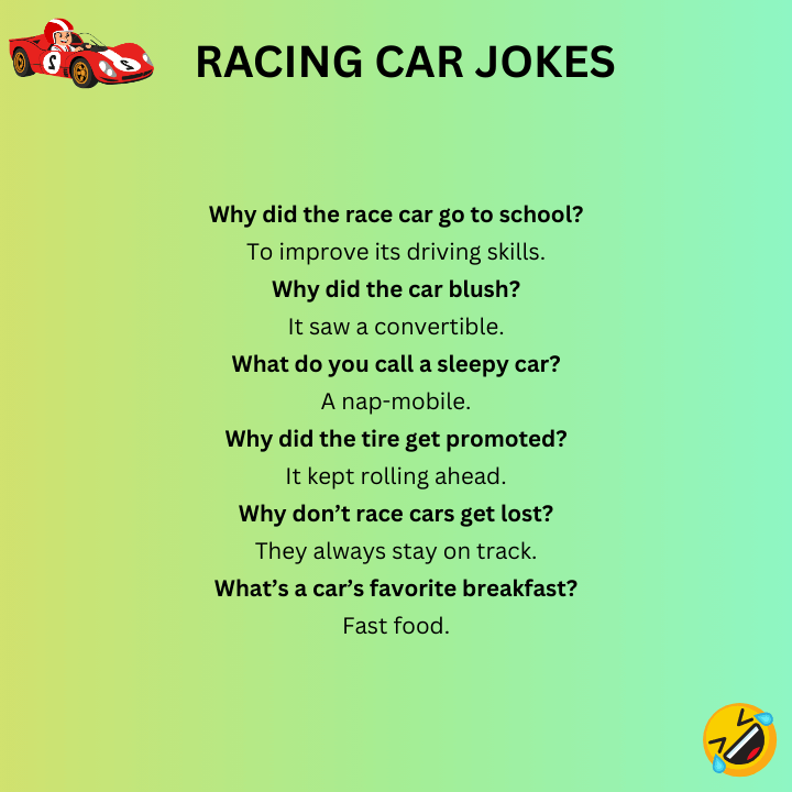 Short Racing Car Jokes