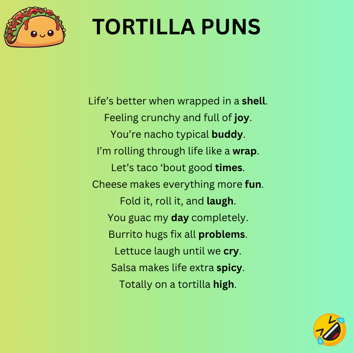Short Tortilla Puns 