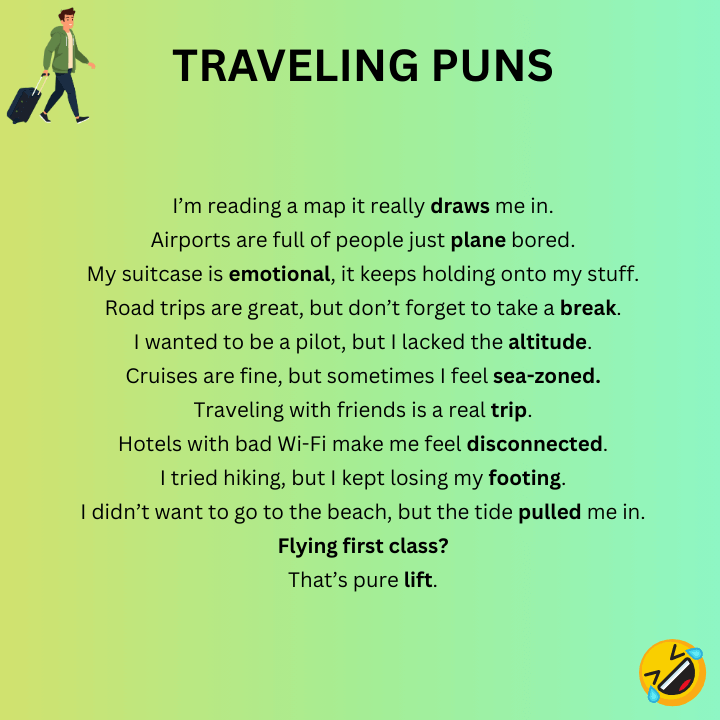 Traveling Puns One-Liners