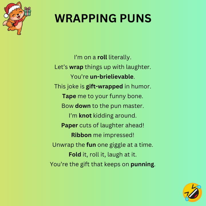 Wrapping Puns